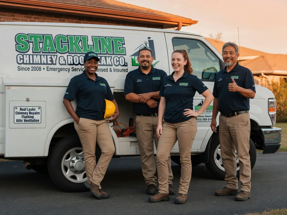 Chimney flashing repair company in Tomball, TX